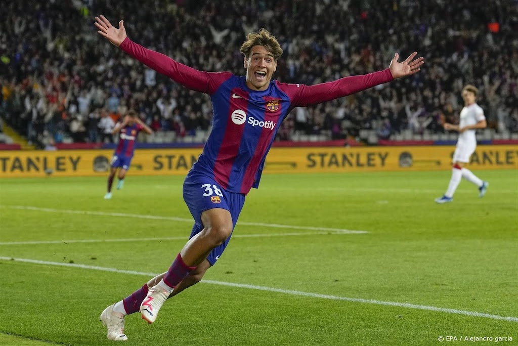 Debutant Guiu (17) helpt Barcelona aan zege op Athletic