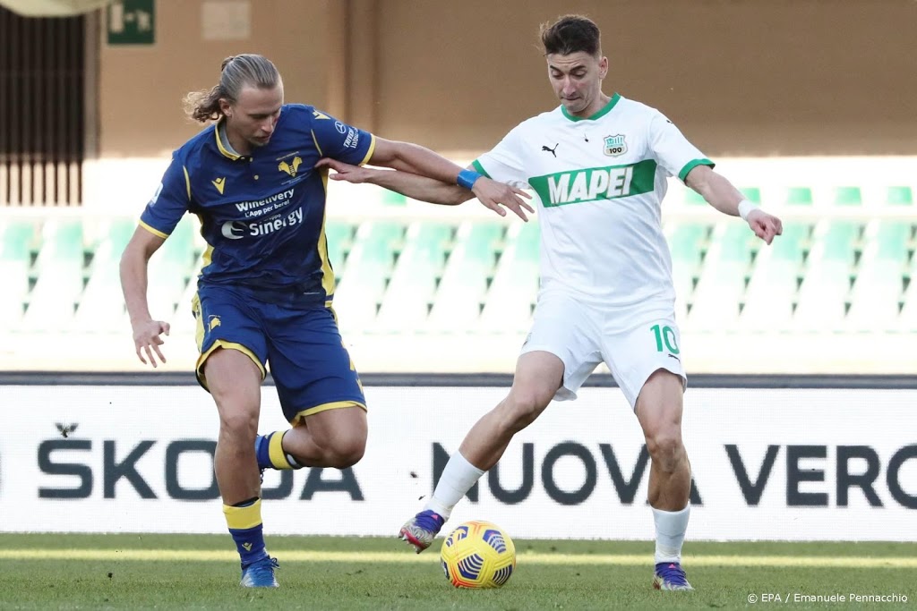 Sassuolo aan kop in Serie A, Inter vecht zich terug