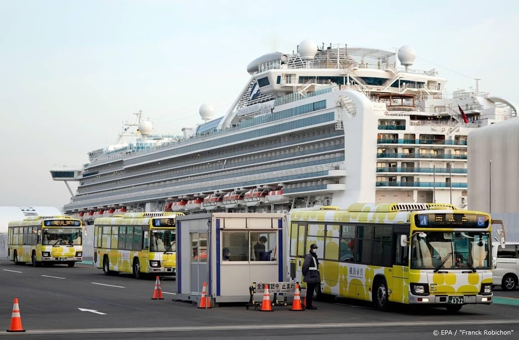 23 passagiers 'coronacruiseschip' bij Japan onvoldoende getest