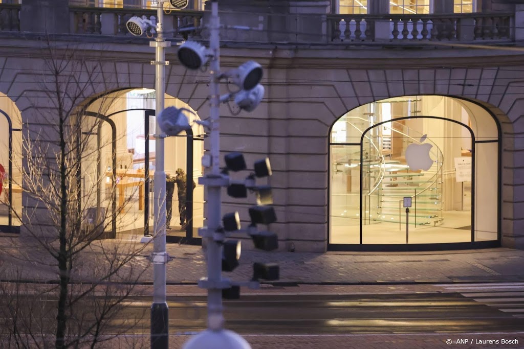 Apple Store in Amsterdam pas vrijdag weer open