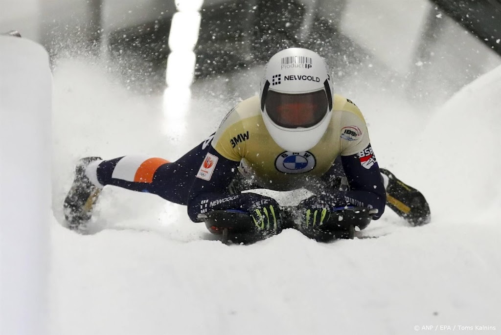 Bos moet genoegen nemen met negende plaats op WK skeleton