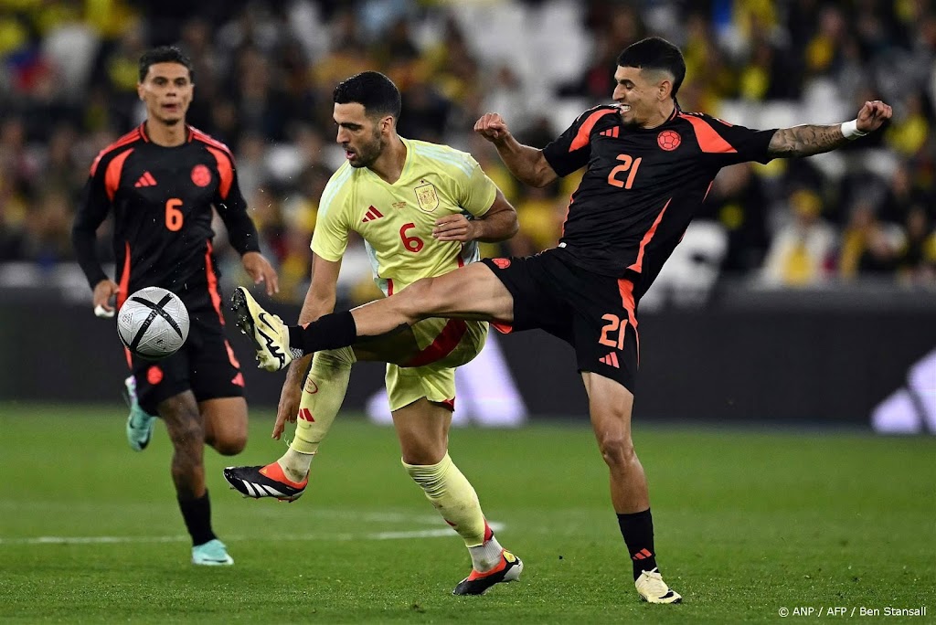 Spanje lijdt tegen Colombia eerste oefennederlaag sinds 2016