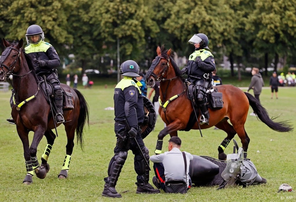 Nog acht mensen vast na 'grof geweld' rond protest in Den Haag