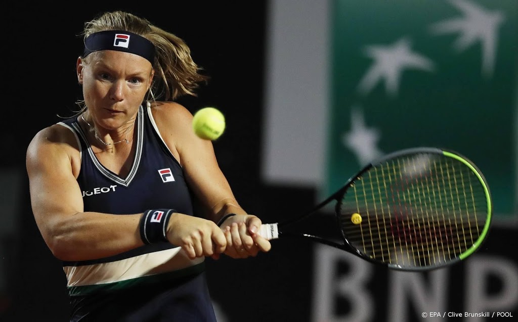 Bertens geeft op in Straatsburg met enkelblessure