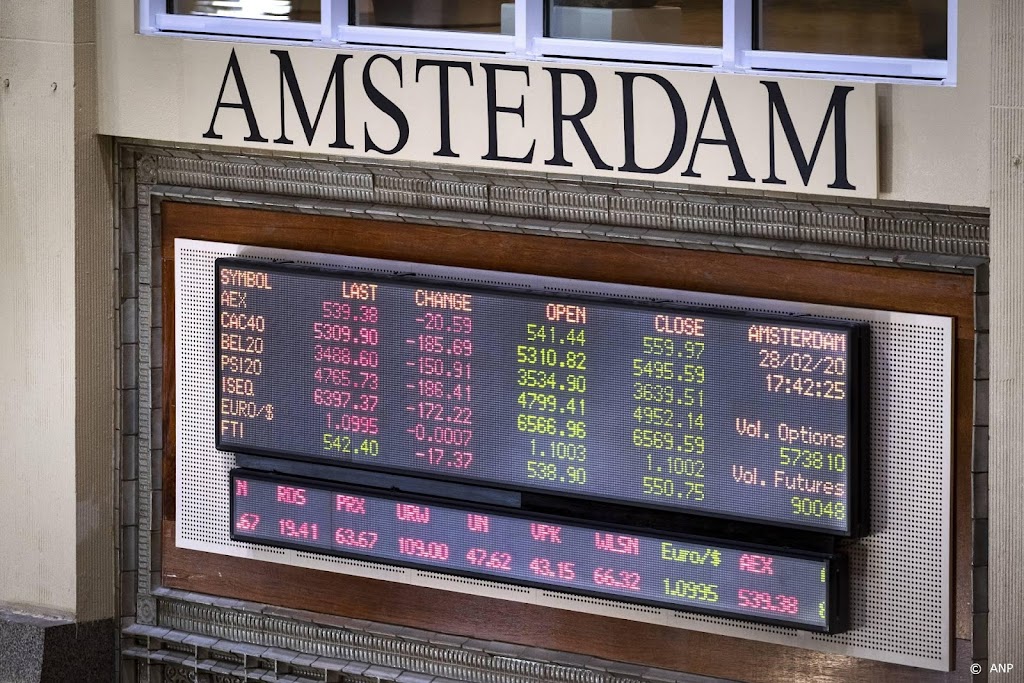 Shell en ING onderaan in verder wegzakkende AEX