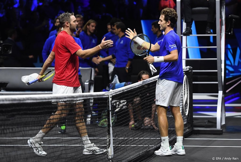 Tennisser Ruud wint namens Europa eerste duel in Laver Cup