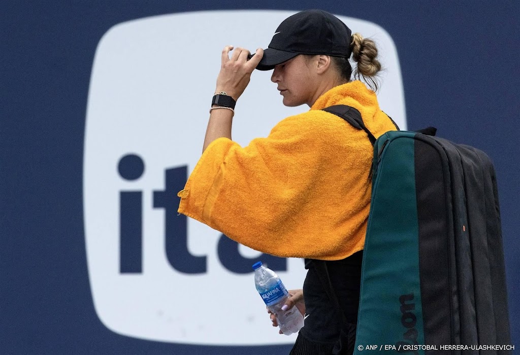 Geëmotioneerde Sabalenka uitgeschakeld in tennistoernooi Miami