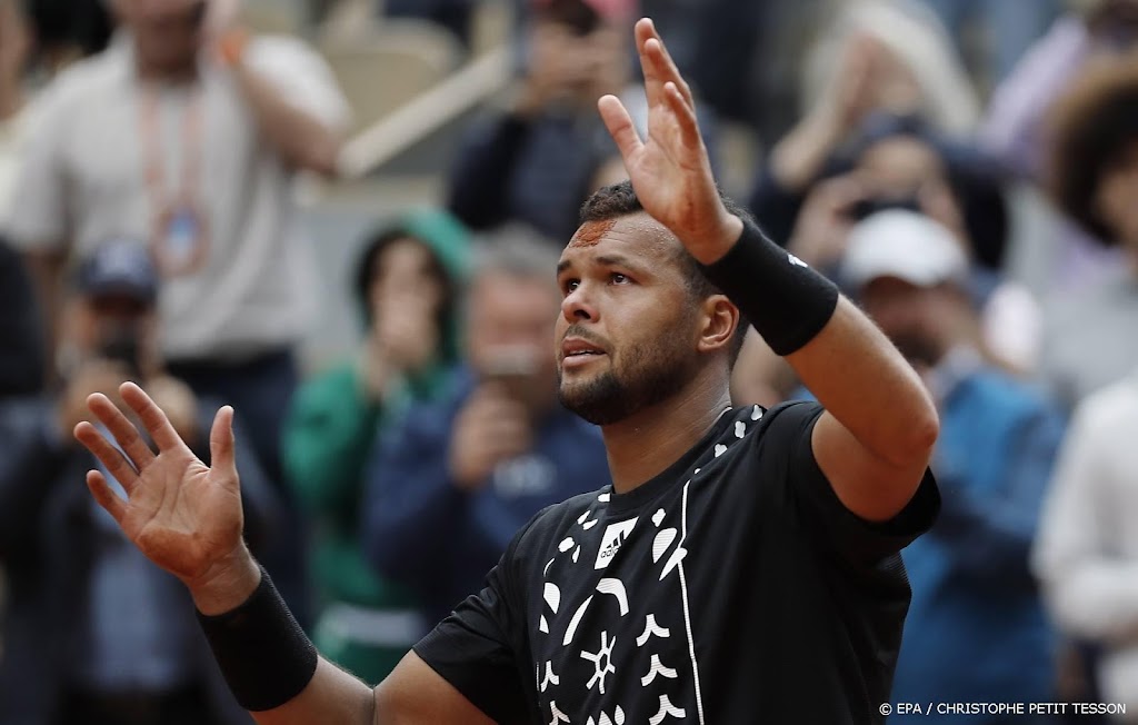 Tsonga neemt op 'zijn' Roland Garros afscheid van tennissport