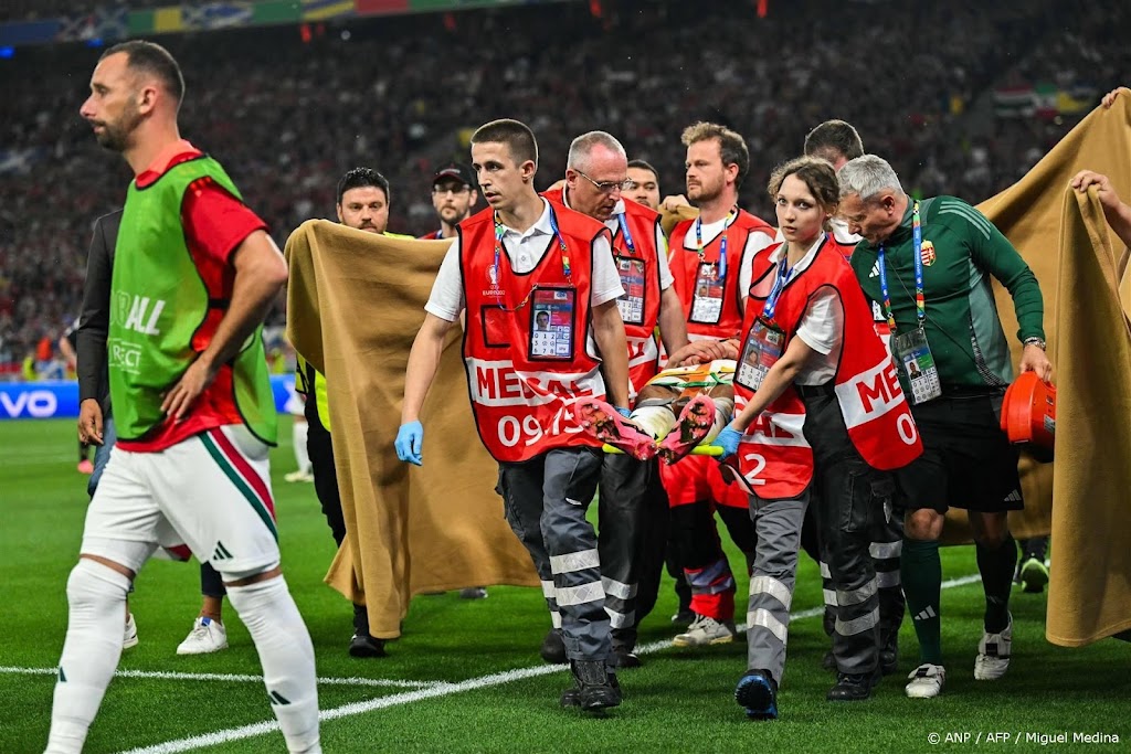 Botbreuken in gezicht en hersenschudding Hongaarse speler Varga