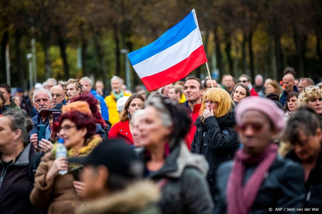 Demonstratie tegen coronawet in Den Haag