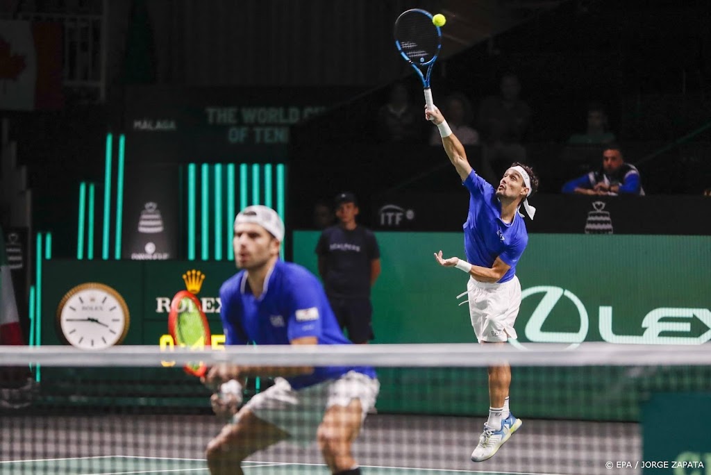 Italiaanse tennissers naar laatste vier bij Daviscup Finals