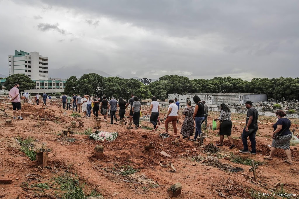 Record: bijna 68.000 coronadoden deze maand in Brazilië
