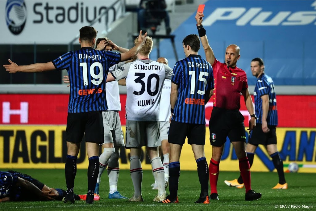 Atalanta wint eenvoudig van Bologna na rood Schouten