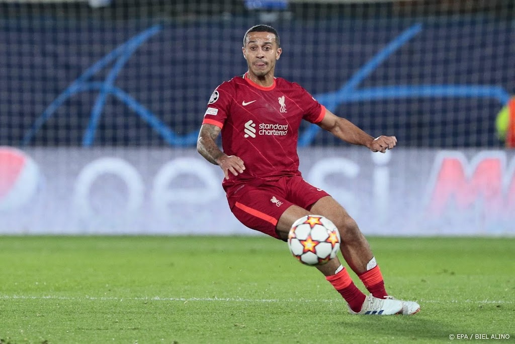 Thiago mogelijk toch fit genoeg om met Liverpool finale te spelen