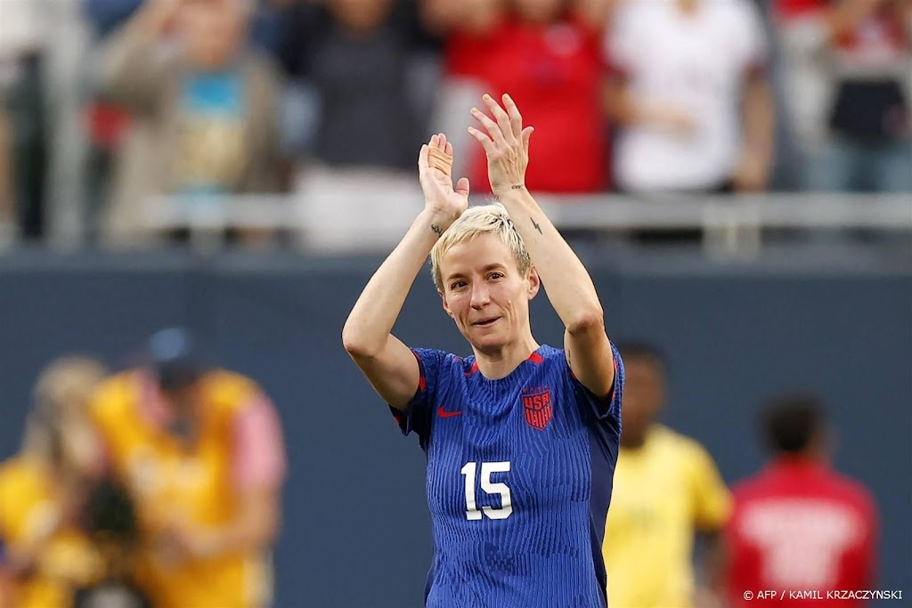 Voetbalster Rapinoe beëindigt interlandloopbaan met zege