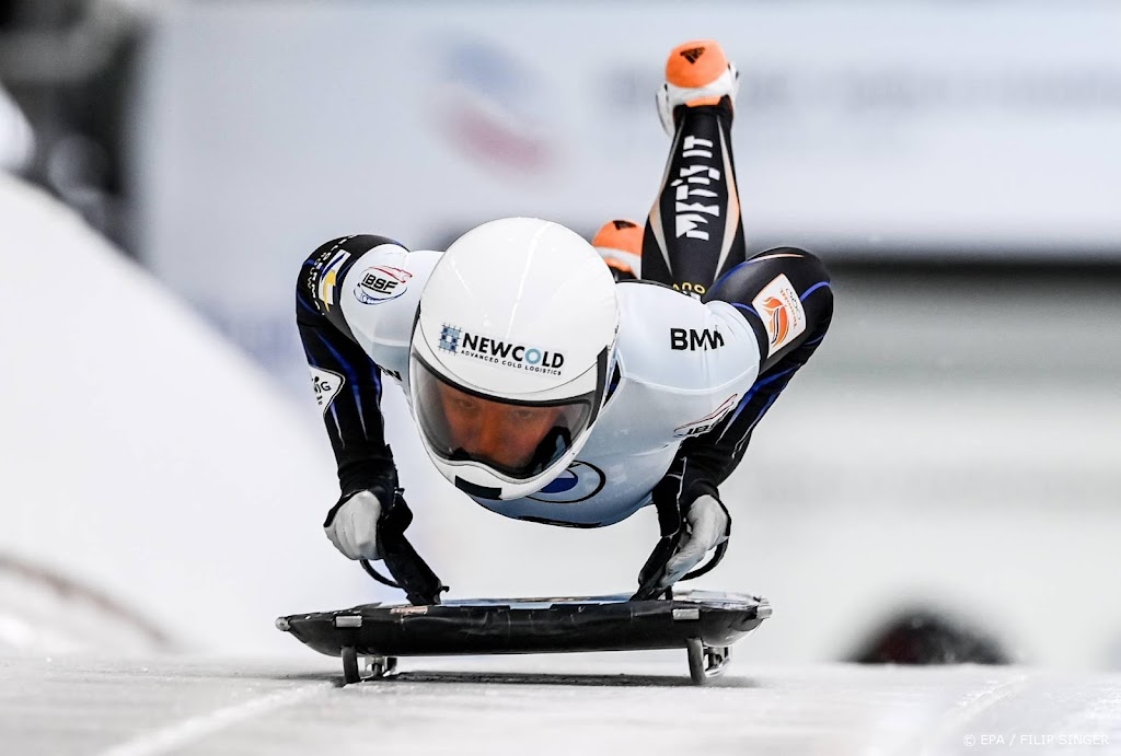 Skeletonster Bos tiende op olympische baan in Beijing
