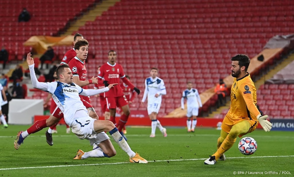 Liverpool laat het op Anfield afweten tegen Atalanta