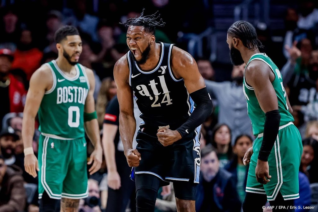 Hawks winnen na spectaculaire comeback van Celtics in NBA