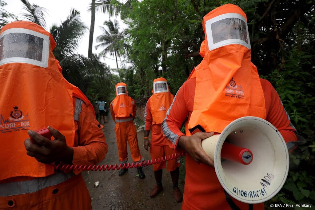Zware cycloon Yaas aan land in India