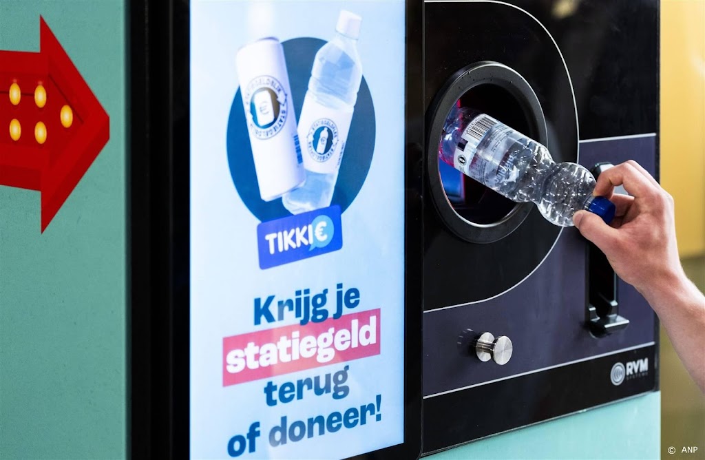 Veel minder plastic flesjes op straat door statiegeldsysteem