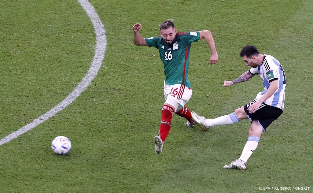 Messi helpt Argentinië aan broodnodige zege op Mexico op WK