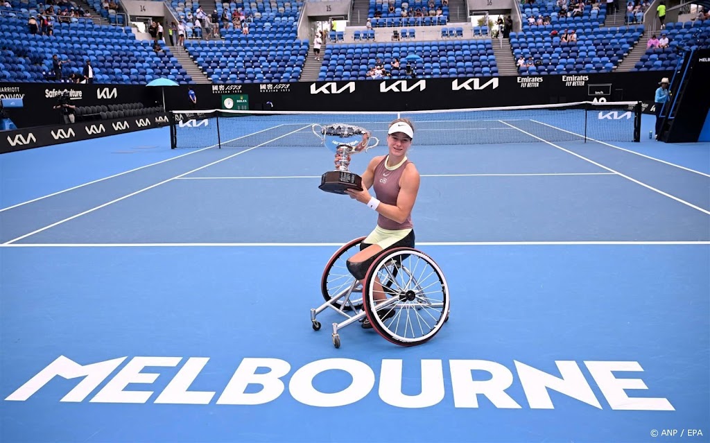 Rolstoeltennisster De Groot naast Vergeer met 21e grandslamtitel
