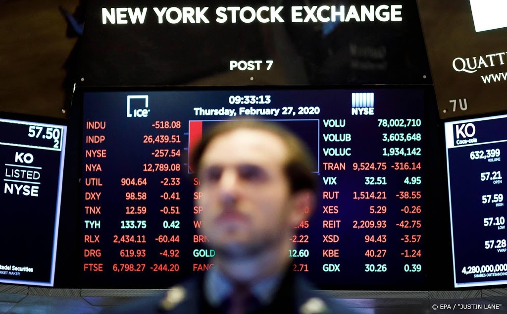 Wall Street in vrije val door coronavirus
