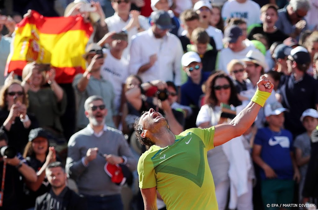 Nadal zeer tevreden over optreden tegen Van de Zandschulp