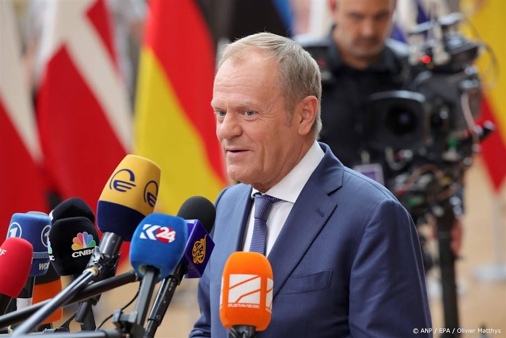 Poolse premier Tusk zegt dat Meloni nog inbreng krijgt op EU-top