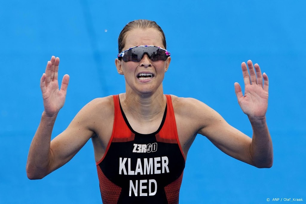 Triatlete Klamer knap vierde in olympische race Tokio
