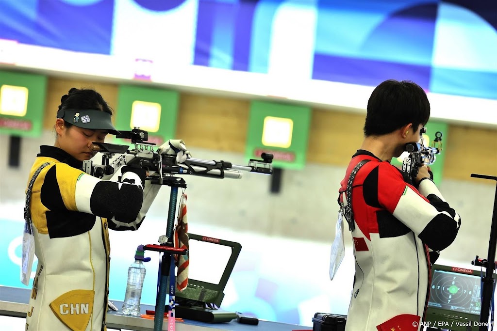 China pakt bij schietsport eerste gouden medaille Spelen Parijs