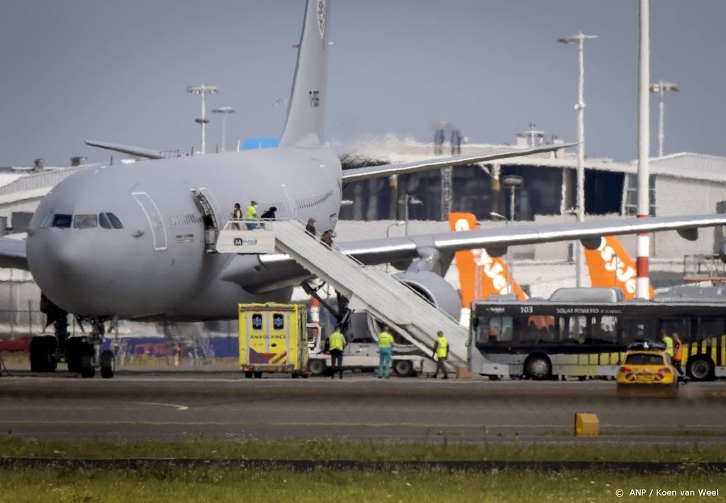 Op een na laatste vlucht met evacués geland op Schiphol