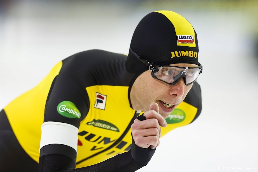 Schaatser Bergsma mist op 5000 meter kwalificatie voor wereldbeker