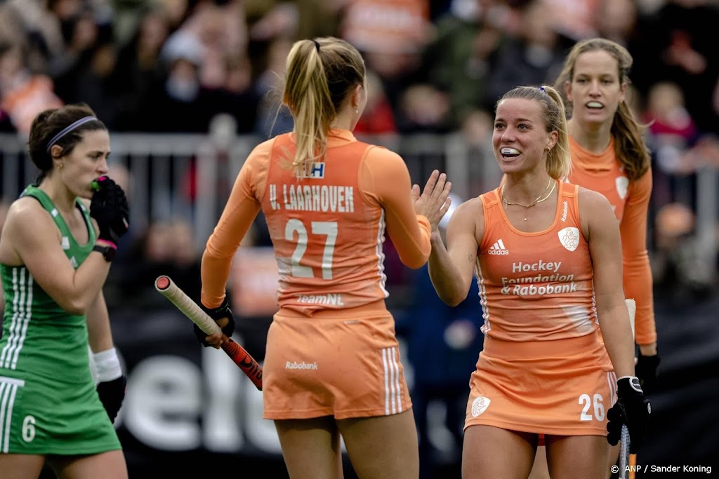 Hockeysters verslaan Ierland bij debuut bondscoach Van Ass