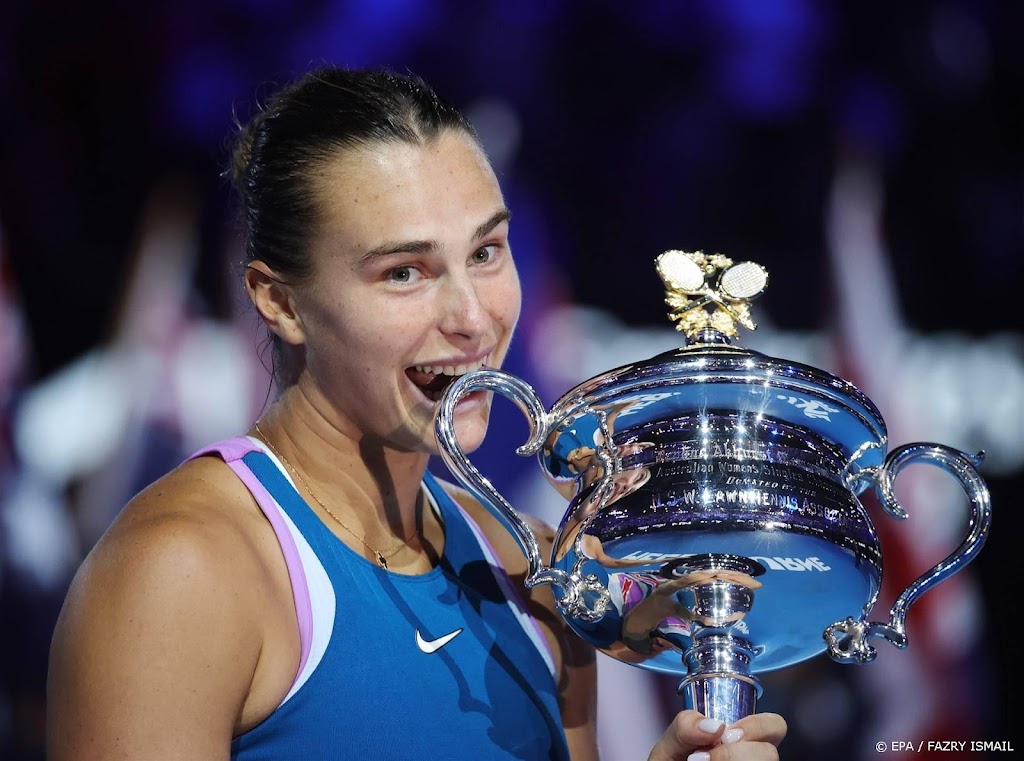 Tennisster Sabalenka bereikt in Australië na veel 'downs' de top
