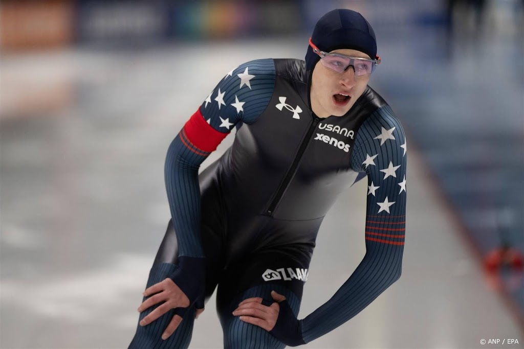 Schaatser Stolz wint tweede 1000 meter nipt voor Prins