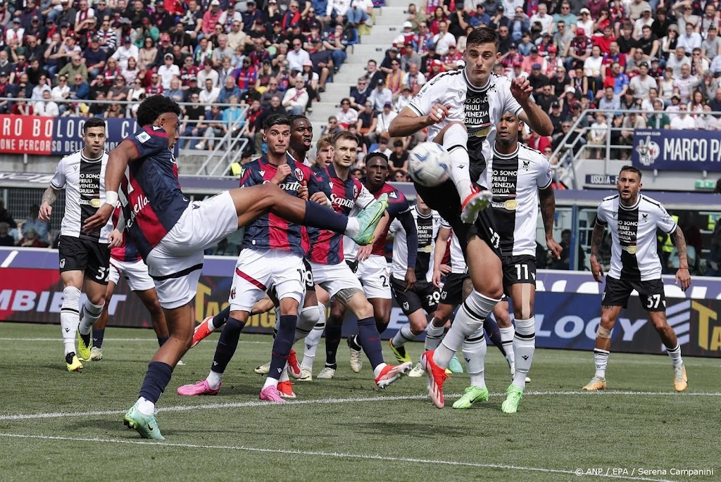 Bologna pakt na rood Beukema punt in thuisduel met Udinese