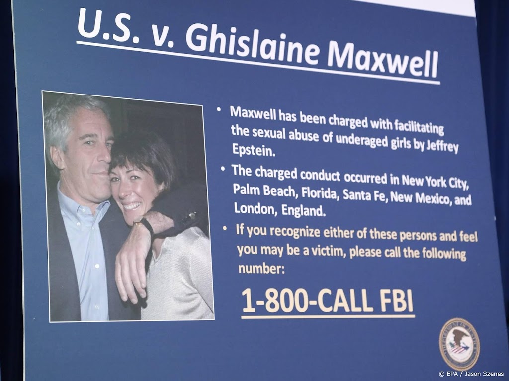 Ghislaine Maxwell hoort straf in Epstein-zaak
