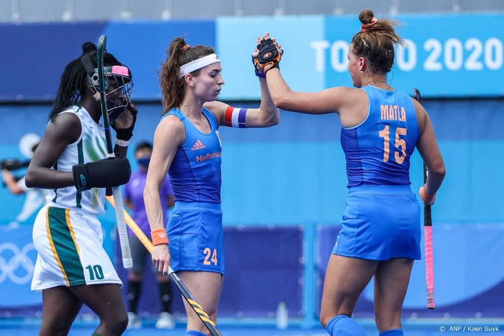 Hockeysters winnen ook overtuigend van Zuid-Afrika
