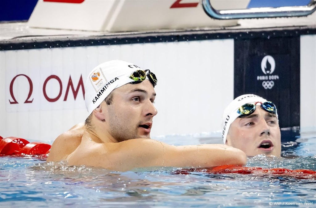 Kamminga en Corbeau buiten medailles op 100 meter schoolslag