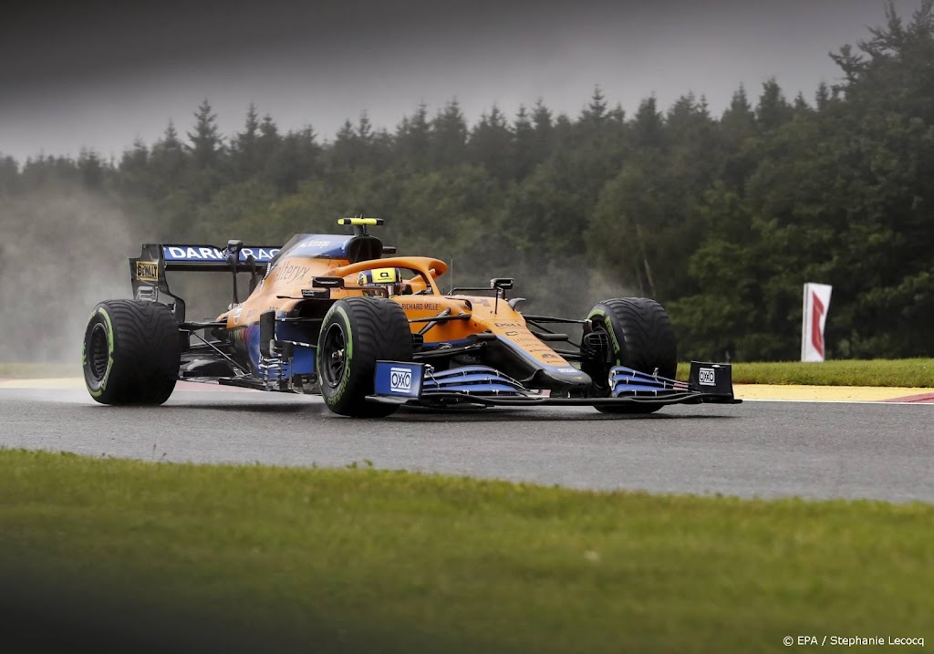 Kwalificatie Formule 1 op Spa stilgelegd na zware crash Norris