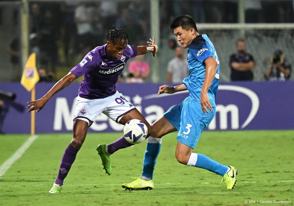 Napoli speelt doelpuntloos gelijk in uitduel met Fiorentina