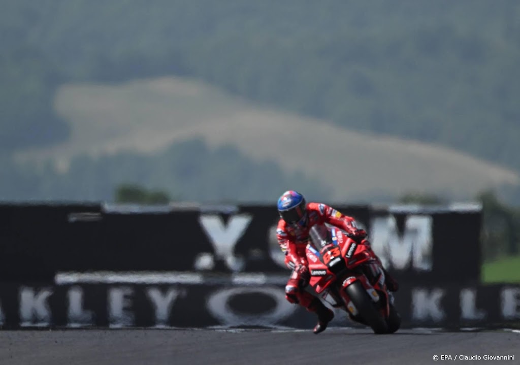Italiaanse motorcoureur Bagnaia wint voor eigen publiek in MotoGP