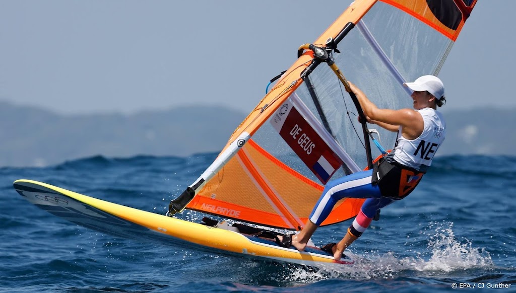 Windsurfster De Geus kansloos voor medailles op Spelen in Tokio
