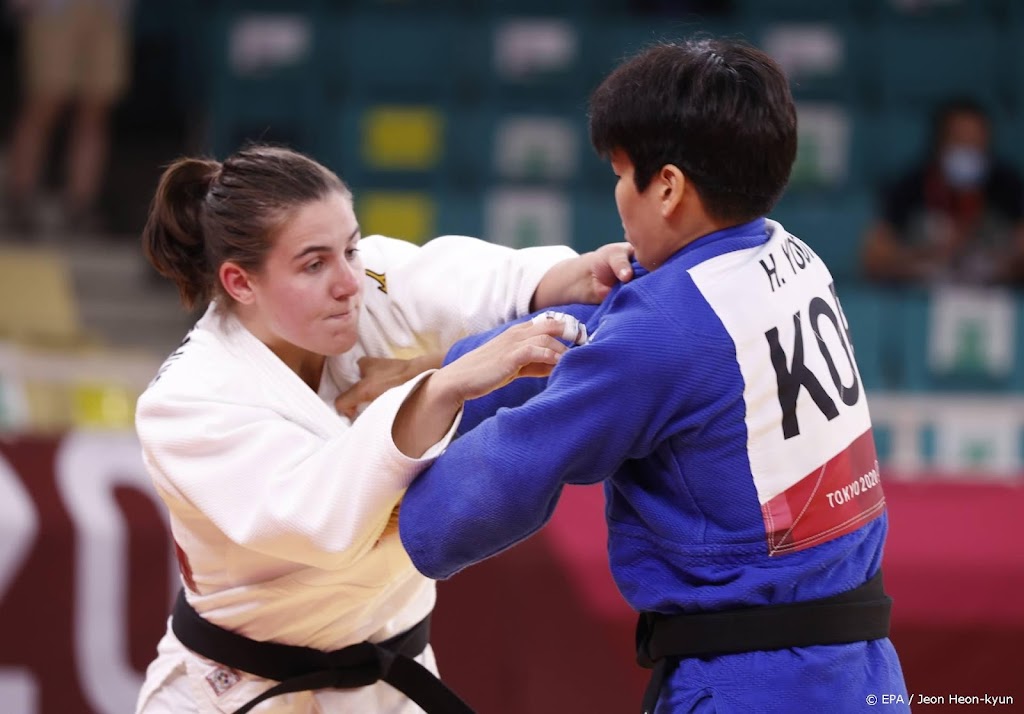Geen olympische medaille voor judoka Steenhuis