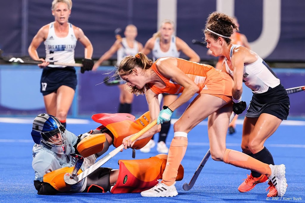 Hockeysters winnen met enige moeite van Groot-Brittannië