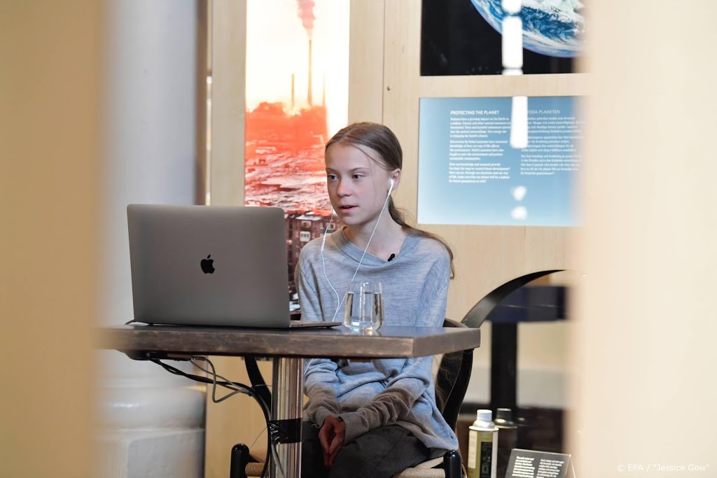 Thunberg doneert 100.000 dollar voor kinderen in coronacrisis