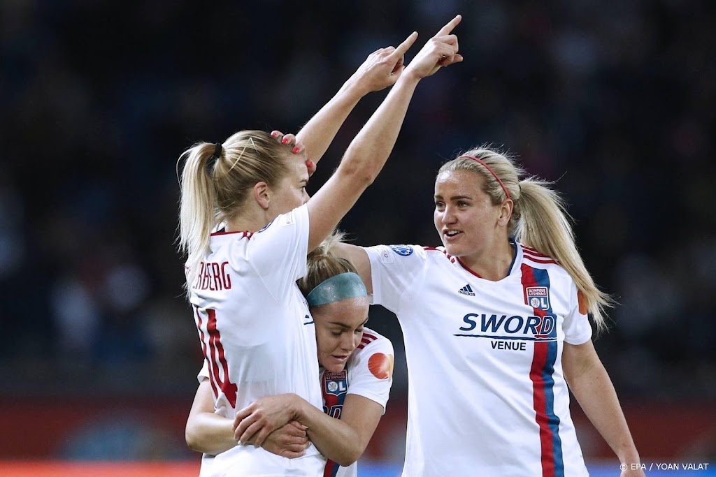 Voetbalsters Olympique Lyon opnieuw naar finale Champions League