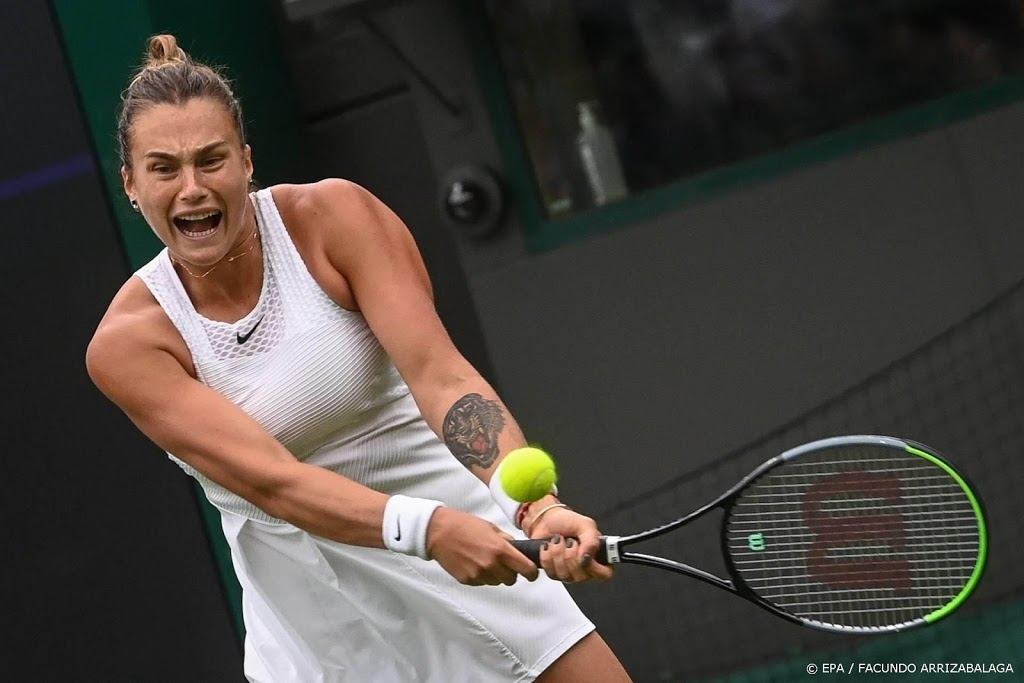 Wit-Russische Sabalenka vrij moeizaam ronde verder op Wimbledon