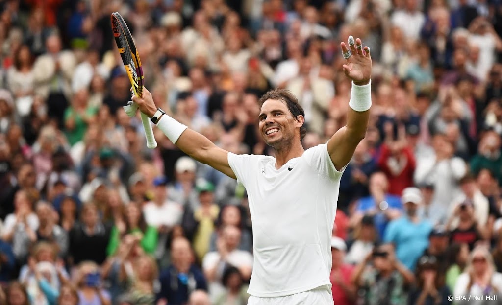 Nadal heeft opnieuw vier sets nodig op Wimbledon